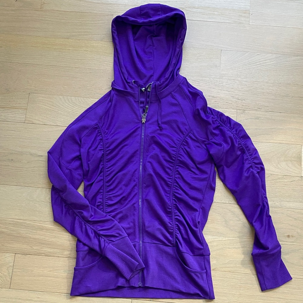 Athleta Vibrant Purple Hooded Jacket